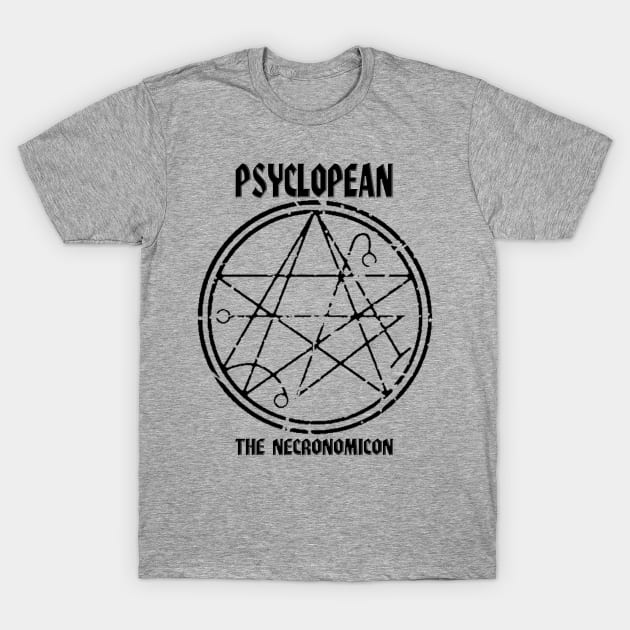 Psyclopean - The Necronomicon vintage sigil T-Shirt by AltrusianGrace